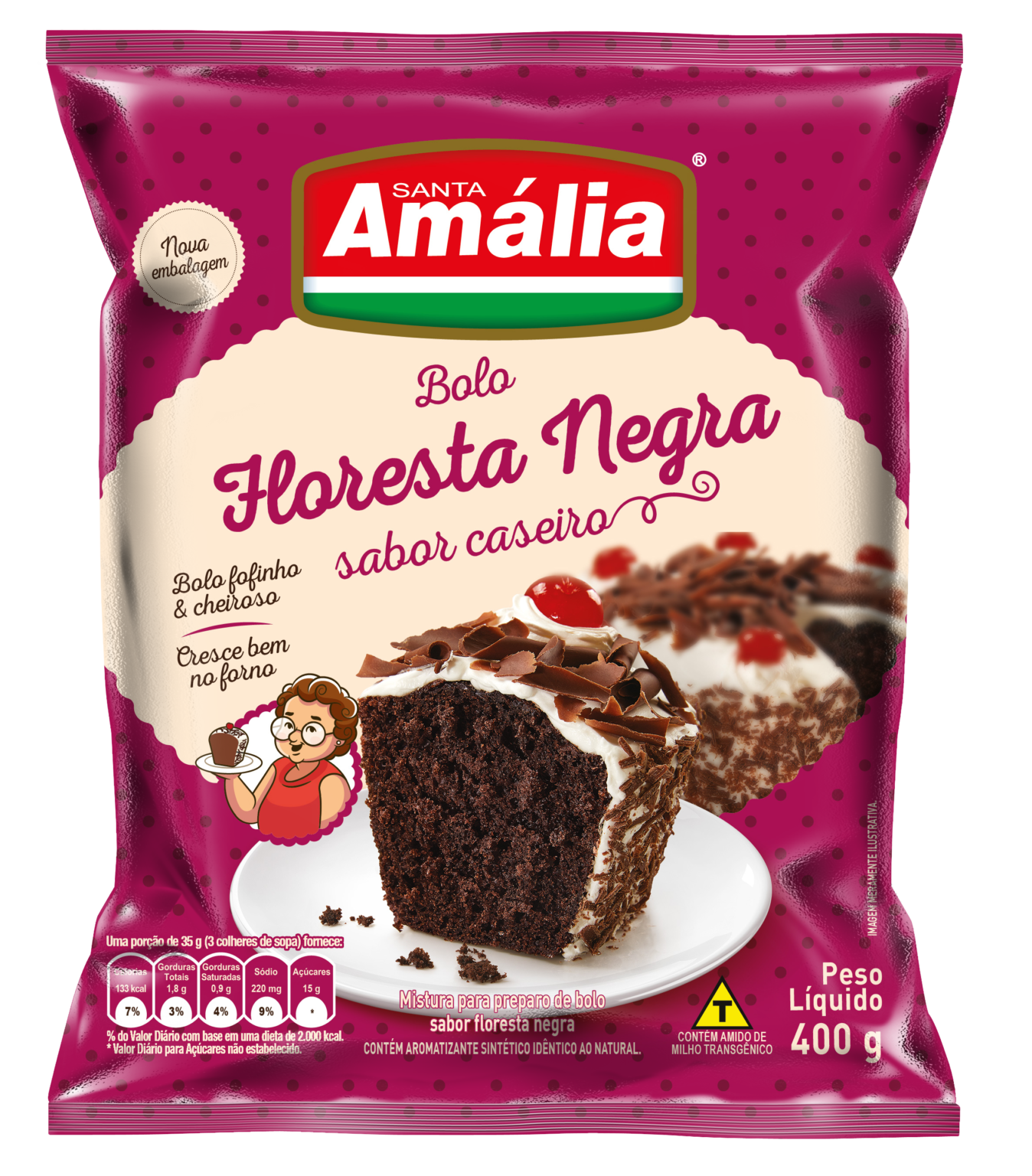 Mistura Para Bolo Floresta Negra Santa Am Lia